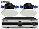 YAMAHA ( ヤマハ ) NS-IC400 (1ペア) + PA2030a 小規模店舗 天井埋め込み BGMセット【(NS-IC400 x1ペア+ PA2030a x1)】 ［ NS-IC series ］