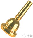 Vincent Bach ( ヴィンセント バック ) 1G 太管 マウスピース トロンボーン ユーフォニアム 金メッキ GP ラージシャンク ゴールド Large Shank mouthpiece gold 北海道 沖縄 離島不可