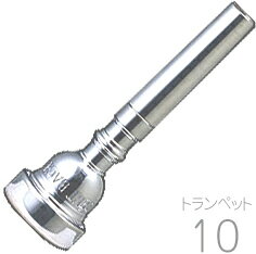 No.10　カップ深さD　直径 16.00mm リム FW　幅広で平たいリム　特徴：No.7を少し小さめにしたモデルで、リム幅は広く平ら。肉付きのよい柔らかい唇に向く。 Vincent Bach TRUMPET MOUTHPIECES Standard SP Series　ヴィンセント バック トランペット用 マウスピース スタンダード 銀メッキ仕上げ スタンダードシリーズは世界中でプロから初心者まで最もよく使われる。貧弱な楽器はレベルアップ。良い楽器はいっそう良く。豊かな音量でイントネーションに優れ 高い音から低い音まで反応がよく 響きが豊かで全音域にわたって音の粒が揃い 適度な抵抗が疲労を防ぎます。全ての型番の本体に装着ができる訳ではございません。返品/交換不可。モデル/カップの深さ/直径/リム/特徴 1　D 17.50 MT カップがたいへん大きく丈夫な唇の人に向く。量感のある大きい音 1X　D 17.00 MW 1970年以前の1番と同じ形状で現行の1番よりも若干カップが小さく リム幅が広い 1B　MD 17.00 MW カップが大きく丈夫な唇の人に向く。あたたかく大きい音 1C 　M 17.00 MW 丸いリムで外側に向かって徐々に低い。直径が大きく 中くらいのカップでオールラウンドに使える 1CW　M 17.00 MW 1Cのリムを広げたモデル 1D　MS 17.00 MW やや浅めのカップで高音域に向く。輝かしい音 1E　S 17.00 MW 高音域に向きソプラノやピッコロトランペットに適す 1-1/4C　M 17.00 MW カップが大きくパワフルな奏者に向く。音にまとまりがあり遠鳴りがする 1-1/2B　MD 17.00 MW 角が立っていない。あたたかく大きい音。丈夫な唇の人に向く。リムの口当たりがよい 1-1/2C　M 17.00 MW 角が立っていない。直径が大きく中くらいのカップでオールラウンドに使える 2　D 16.50 MW 外側に向かって徐々に低い。大きいカップでチュートン(ドイツ)的な力強い音。しっかりとした唇の人によい 2C　M 16.50 MW 外側に向かって徐々に低い。カップが大きくパワフルで輝かしい音。しっかりとした唇の人によい 2-1/2C　M 16.40 MW 外側に向かって徐々に低い。カップが大きくC管特有の輝かしく雄大な歯切れのよい音 2-3/4C　M 16.40 MW 外側に向かって徐々に低い。2 1/2Cのリムより若干幅は狭い。カップが大きくC管特有の生き生きとした明るい音 3　D 16.30 MW 大きめのカップで豊かな音 3B　MD 16.30 MW 大きめのカップであたたかく豊かな音 3C　M 16.30 MW 大きめのカップでオールラウンドに使える 3CW　M 16.30 SW 丸いリムで外側に向かって徐々に低い。3Cのリムを幅の広いクッションリムにしたモデル 3D　MS 16.30 MW 大きめでやや浅いカップ。輝かしい音で高い音域に向く 3E　S 16.30 MW 大きく浅いカップを好む人によく高音域に向く 3F　ES 16.30 MW 3Eをさらに浅いカップに。高音域で一層輝かしい音 5A　VD 16.25 MW リムの内側が丸くなっている やや大きめのカップで暗く柔らかい豊かな音 5B　MD 16.25 MW 外側に向かって低く比較的角の立った輪郭。すばらしいリムと大きめのカップを持ち生き生きとした豊かな音 5V　VD 16.25 5Bと同じ Vカップで息がよく入り柔軟性あり。スロート#20(4.09mm)でバックボア#25 5MV　MD 16.25 5Bと同じ 中くらいの深さのカップで洗練された良い音。スロート#25(3.81mm)でバックボア#25 5SV　S 16.25 5Bと同じ 浅いV カップでスロート#25,バックボア#25 5C　M 16.25 MW リムの内側と外側が丸いが比較的平ら。唇が丈夫で角張った輪郭を好まない人に向く。生き生きとした豊かな音 6　D 16.20 MW 角立っていない。豊かで透んだ音。バックが好んだリムの形。(コルネットは#24 バックボア) 6B　MD 16.20 MW 角立っていない。美しく鳴り響きわたり反応がよい。大きめのサイズで、唇が自由に動かせるゆとりがある 6BM　MD 16.20 MW 角は立っていない。6Bを♯26スロート(3.73mm),♯24バックボアに大きくしたモデル。大きく、調和する音 6C　M 16.20 MW 角立っていない。比較的平らC管向けのカップで明るい音。大編成のバンドやオーケストラでもよく聴こえる 7　D 16.20 MW 外側に向かって低く比較的角の立った輪郭。標準的なモデル。全音域にわたって色彩豊かな音。オールラウンドに使える 7A　VD 16.20 MW 外側に向かって低く比較的角の立った輪郭。ソプラノ歌手のような美しく豊かな音。息がよく入る 7B　MD 16.20 MW 外側に向かって低く比較的角の立った輪郭。中低音域はあたたかく豊かな音で、高い音の反応もよい。オールラウンドに使える。7番より少し明るめ 7BW　MD 16.20 SW 外側に向かって低く比較的角の立った輪郭。7Bと同じ特色で、リムが厚いクッションスタイル。唇の厚い人に 7C 　M 16.20 MW 外側に向かって低く比較的リムの内側が立っているが全体的にはグリップも良く丸め。世界中で最もよく使用されている。輝かしい音で学生からプロ奏者まで支持 7CW　M 16.20 SW 外側に向かって徐々に低い。7Cをリムの厚いクッションスタイルにしたモデル。きつい曲や厚い唇の人に 7D　MS 16.20 MW 外側に向かって低い。7番に類似。7Cよりも浅いカップでD管用。たいへん輝かしい音で、高音域に適している 7DW　MS 16.20 7Dよりも若干幅広。E♭用の浅いカップでD管や高音域を吹き続ける場合に向く。クッションリムは唇を押しつけて吹く人によい 7E　S 16.20 MW 7Cと類似する。E♭管用の極めて浅いカップで歯切れがよく極度の高音域で輝かしい音が得られる。ピッコロトランペットによく使用される 7EW　S 16.20 7Eより若干広い。7Eをリムの厚いクッションスタイルにしたモデルで高音域で唇を押しつける人に 8　D 16.20 やや広めで7より若干平たい。リムの内側の角がまるくなっている カップの形は7番と同じでリムの形が前歯の出ている人に 8B　MD 16.20 やや広めで7Bより若干平たい。リムの内側の角がまるくなっている7Bと同じカップでリムの形が前歯の出ている人に向く。8番より暗い音 8C　M 16.20 やや広めで7Cより若干平たい。内側の丸いリム7Cと同じカップでリムの形が前歯の出ている人に向く 8-1/2　D 16.10 MW 外側に向かって低くなる。若干角のたったリム。7番より直径が小さめでまるく豊かな音。疲れやすい唇やきつい曲に向く 8-1/2A　VD 16.10 MW 内側の丸い。豊かでたいへん柔らかい音 8-1/2B　MD 16.10 MW 外側に向かって低い。若干角の立ったリム7Bと似ているがカップの直径が小さく高音域に向く 8-1/2C　M 16.10 MW かなり丸い。中くらいのCカップで柔軟性があり反応がよい。すべての音域で明るく透きとおった音 8-3/4　D 16.10 MW 角は立っていない。大きくドイツ的な音。オーケストラやオペラに向く 8-3/4C　M 16.10 MW 若干平らな7Cと似ているが直径が少し小さい。反応がよく持久力に欠ける人に向く 9　D 16.05 MW 外側に向かって低い。7番と同じリムデザインでカップの直径が小さい 9A　VD 16.05 MW かなり丸い。甘く柔らかい音 9B　MD 16.05 MW 外側に向かって低くなる。9番似でより暗い音 9C　M 16.05 MW 外側に向かって低くなる。9番似のサイズでより明るく開放的な音。高音の反応がよく自由で唇の薄い人さまざまなジャンルのきつい曲に向く 9D　MS 16.05 MW 外側に向かって低くなる。9番と同じ大きさで7Dのような輝かしい音。唇が薄く疲れやすい人や高音域に向く 10　D 16.00 FW 幅広で平たい。7番を少し小さめにしたモデルでリム幅は広く平ら。肉付きのよい柔らかい唇に 10B　MD 16.00 FW 幅広で平たい。10番似でそれよりあたたかい音。唇が太く厚く疲れやすい人に 10C　M 16.00 FW 幅広で平たい。10番と同じリムでCカップのモデル。輝かしい音で高音域に向く 10-1/2A　VD 15.90 MW かなり丸い。豊かで柔らかいコルネット的な音色。イタリアスタイルで演奏をする人に 10-1/2C　M 15.90 MW 唇の強くない人に向きソロやC 管によい。高音域が美しく低音域も豊かに響き7Cと並んで人気 10-1/2CW　M 15.90 EW リムの内側に向かって高い。10 1/2Cと同じ大きさカップの形状,特色で唇に強く押しつけて吹く人に向くクッションリム 10-1/2D　MS 15.90 MW リムの内側に向かって高い。10 1/2Cと同じ大きさでカップを浅くしたモデル。さらに輝かしく高音域を吹く人に 10-1/2DW　 MS 15.90 EW リムの内側に向かって高い。10 1/2Dのリムを幅の広いクッションスタイルにしたモデル。疲れやすい唇の人に 10-1/2E　S 15.90 MW リムの内側に向かって高い。7Eと同様の特色で弱い唇で高音域を吹く人に 10-1/2EW　S 15.90 EW リムの内側に向かって高い。10 1/2Eを幅広のクッションリムにしたモデルで柔らかく疲れやすい唇の人や高音域を吹き続けるのによい。ピッコロトランペットに 10-3/4A　VD 15.75 MW かなり丸いリム。10 1/2Aよりも若干カップの直径が小さく柔らかく甘い音でイタリアスタイルで演奏する人に 10-3/4CW　M 15.75 EW クッションスタイルのリムで唇に押しつけて吹き,唇が厚くて疲れやすい人に向く。量感がある。輝かしい音が楽に吹ける 10-3/4EW　S 15.75 EW 10 3/4CWよりも浅く よく通る輝いた音。極端に高い音に向く。クッションスタイルのリム 11A　VD 15.70 MW かなり丸い。小さめの大きさで丸く豊かで古典的なコルネット的音色 11B　MD 15.70 MW かなり丸い。小さめの大きさで透きとおった美しいあたたかみのある音 11C　M 15.70 MW 美しく輝かしいC管特有の音で高音域が容易に吹け低音域も自在 11D　MS 15.70 MW かなり丸い。輝かしい音で高音域の演奏によい。唇が丈夫でない人に 11DW　MS 15.70 EW クッションスタイルのリムで筋肉が未発達で疲れやすい唇の厚い人によい。歯切れがよく高音に向く 11EW　S 15.70 EW リムの内側に向かって高くなる。クッションスタイルのリムの高音域向けのたいへん浅いカップ。鋭く輝かしい音で歯切れがよい。高音域で唇に押しつけて吹く奏者に向く 11-1/2A　VD 15.65 MW かなり丸い。11Aよりわずかに小さい。豊かで丸い音 11-1/2C　M 15.65 MW 明るく生き生きとした音で全音域で反応がよい 11-3/4C　M 15.60 MW かなり丸い。吹きやすく密度のある輝かしい音。薄い唇や疲れやすい唇に 11-3/4CW　M 15.60 FW 全体的に平らで角が立っていない。クッションタイプのリムで柔らかく疲れやすい唇に。高音域の反応がよい 12　D 15.20 B 全体的に平ら。豊かで落ち着いた音。イギリススタイル、またはイタリアスタイルで演奏する人向き。唇が厚くて弱く、小さいマウスピースに慣れいる人に 12B　MD 15.20 B 全体的に平ら。高音の反応がよい 12C　M 15.20 B 全体的に平ら。唇が厚くて弱く高音域が苦手な人や高音域で大きな音を吹く必要のある人によい 12CW　M 15.20 B 全体的に平ら。内側に向かって高くなる。12Cを幅の広いクッションリムにしたモデル 17　D 15.10 MW 小さい。まとまったしっかりした音。唇の薄い人に 17C　M 15.10 MW 生き生きとした輝かしくはっきりした音。唇が薄く疲れやすい人に 18　D 15.10 B 全体的に平ら。No.17と同じカップでリム幅が広い。厚く柔らかい敏感な唇に 18C　M 15.10 B 全体的に平ら。17Cと同じカップでリム幅が平らで広く圧力を和らげる 20C　M 15.00 MW たいへん小さい。特に弱い唇の人にのみ勧められる