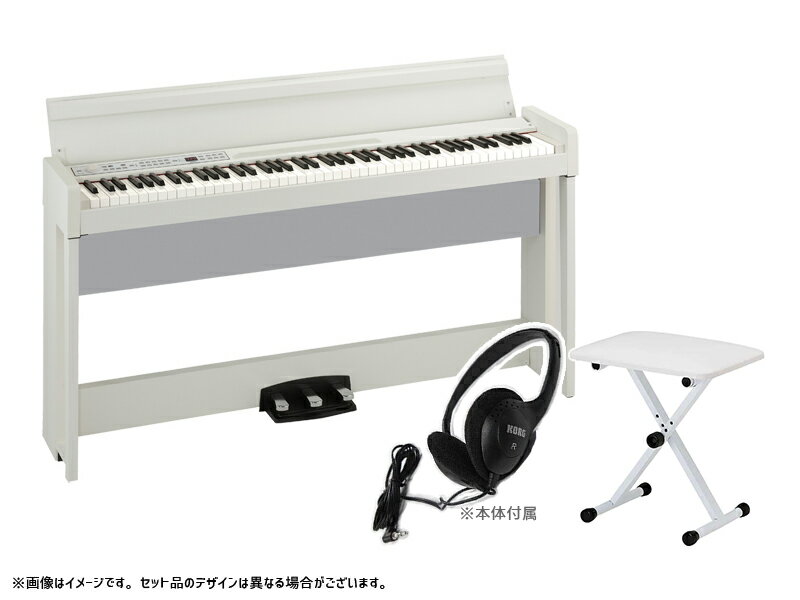 KORG ( コルグ ) 電子ピアノ デジタルピアノ C1 Air-WH キーボードベンチセット ホワイト【取り寄せ商品 】