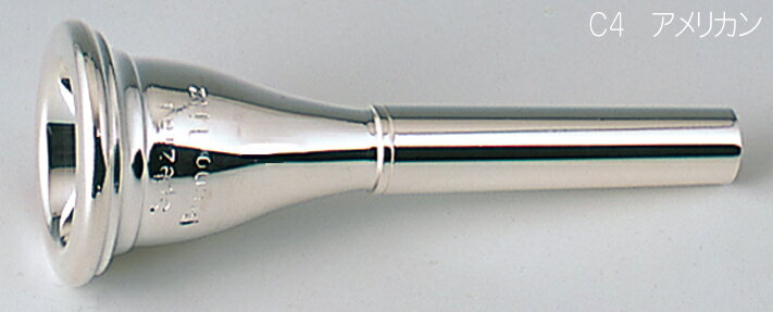 B.TilZ ( ティルツ ) C4 フレンチホルン マウスピース アメリカンシャンク 銀メッキ 211 french horn American shank SP mouthpiece　..
