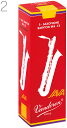  vandoren ( バンドーレン ) SR342R バリトンサックス用 ジャバ ファイルド レッドカット 2番 1箱 5枚入り Baritone saxophone reed JAVA FILED RED CUT バンドレン　北海道/沖縄/離島/同梱不可