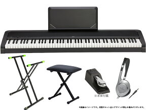 KORG ( コルグ ) B2N 簡易練習セット 電子ピアノ デジタルピアノ 88鍵盤【納期未定 ［数量限定／専用ダストカバープレゼント］［ID 114919］ 取り寄せ商品 】 ピアノ 練習 コンサート ライブ 演奏