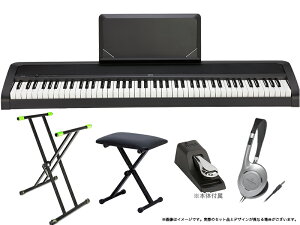 KORG ( コルグ ) B2N 簡易練習セット 電子ピアノ デジタルピアノ 88鍵盤【［数量限定／専用ダストカバープレゼント］［ID 114919］ 取り寄せ商品 】 ピアノ 練習 コンサート ライブ 演奏