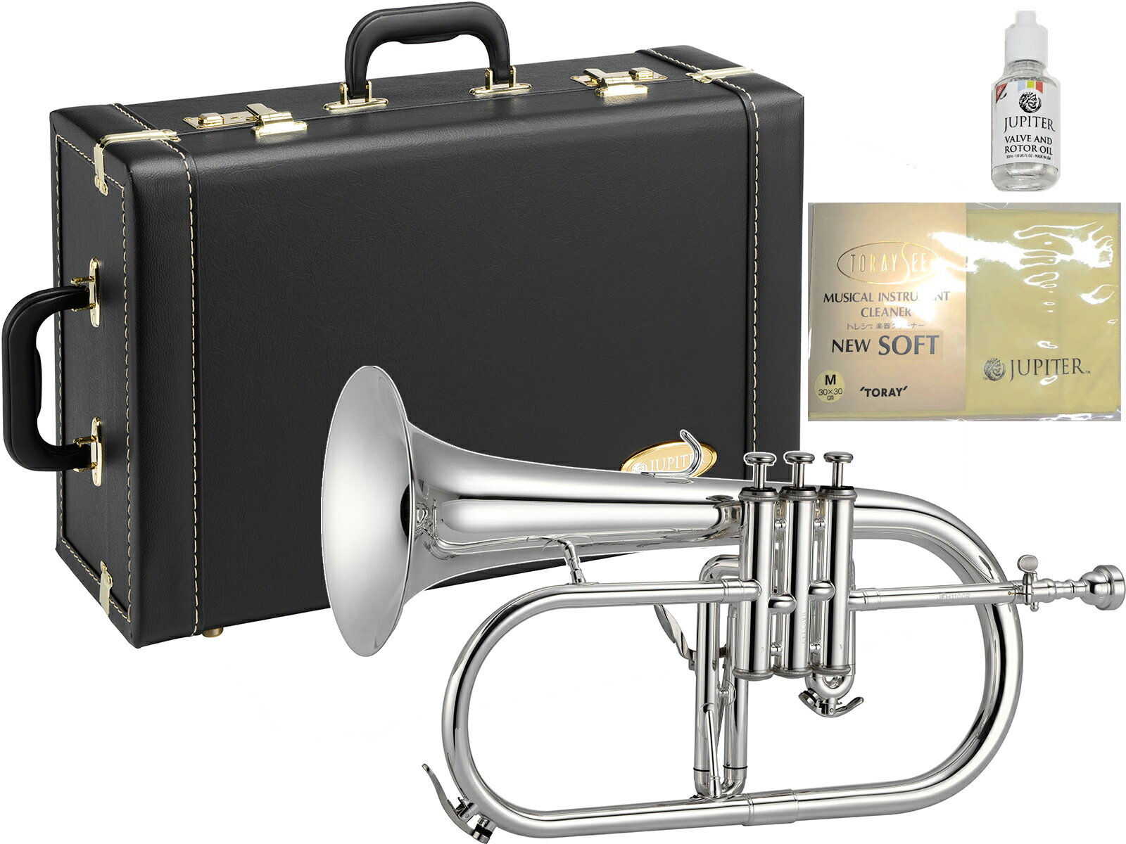 JUPITER ( ジュピター ) JFH1100RS フリューゲルホルン 銀メッキ 管楽器 シルバーメッキ ローズブラスベル B♭ Flugelhorn JFH-1100RS　北海道 沖縄 離島不可