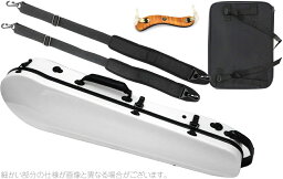 Carbon Mac ( カーボンマック ) CFA-2 スリム ビオラ ケース ホワイト ハードケース 白色 viola cases white AB-201 肩当て Diamond セット E　北海道 沖縄 離島 代引き 同梱 不可