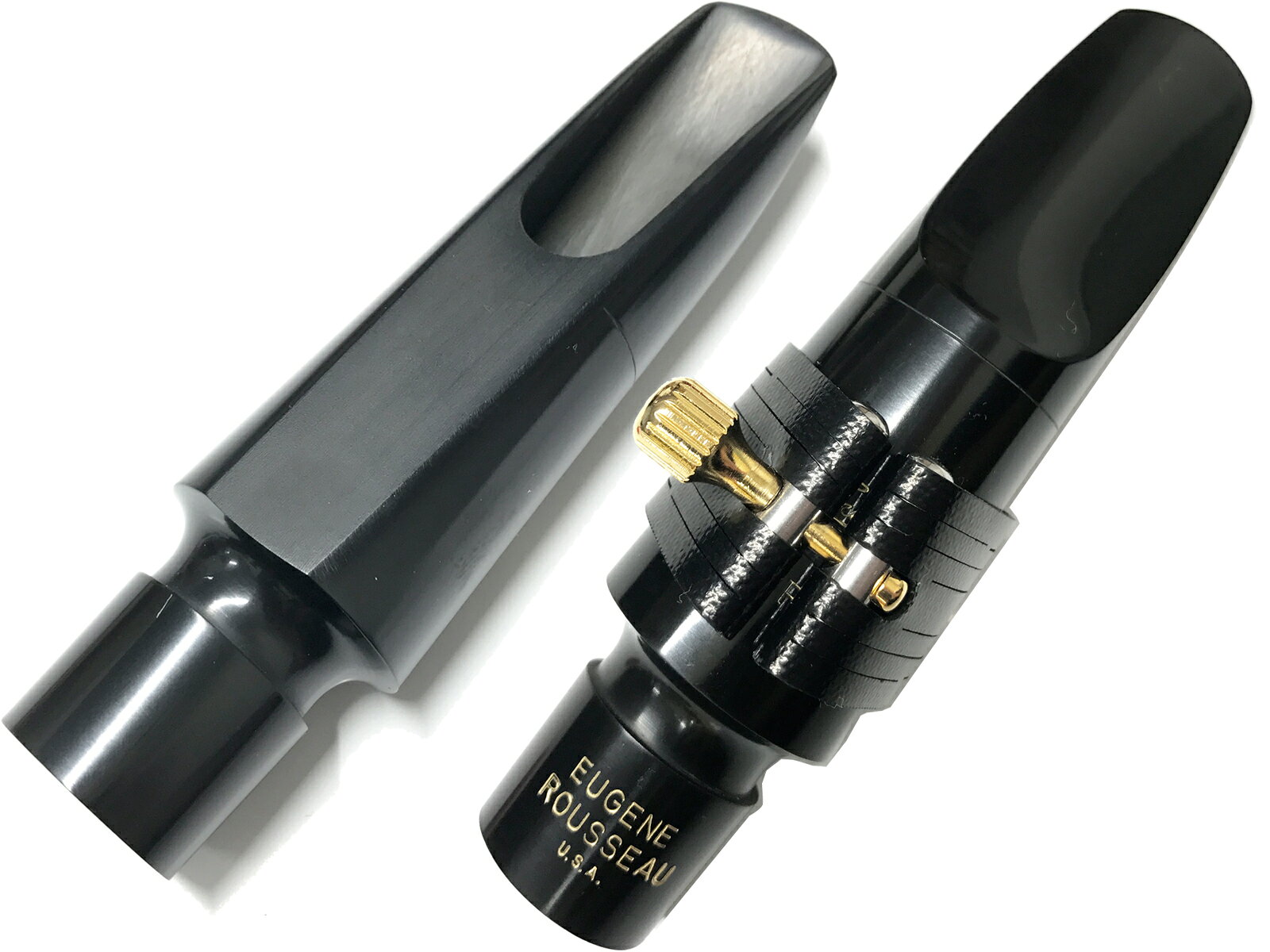 E.Rousseau ルソー 4R バリトンサックス クラシック ラバー マウスピース リガチャ...