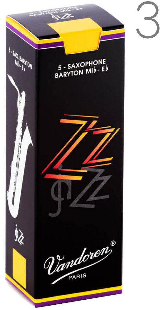  vandoren ( バンドーレン ) SR443 バリトンサックス リード ZZ 1箱 5枚入り 3番 Baritone saxophone reeds jazz バンドレン ズイーズイー3　北海道/沖縄/離島/同梱不可