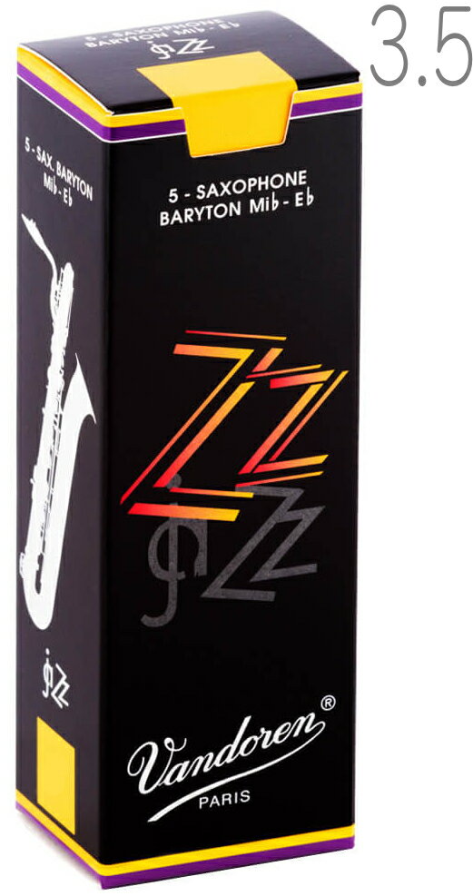  vandoren ( バンドーレン ) SR4435 バリトンサックス リード ZZ 3半 1箱 5枚入り 3.5 Baritone saxophone reeds jazz バンドレン ズイーズイー 3-1/2　