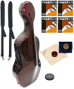 Carbon Mac ( カーボンマック ) CFC-3 WRD チェロケース ワインレッド 4/4 リュック ハードケース cello hard cases wine red Dominant セット 北海道 沖縄 離島 代引き 同梱不可