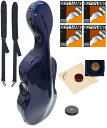 Carbon Mac ( カーボンマック ) CFC-3 BLU チェロケース ブルー 4/4 リュック ハードケース cello hard cases blue Dominant 青色 セット 北海道 沖縄 離島 代引き 同梱不可