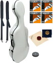 Carbon Mac ( カーボンマック ) CFC-3 WHT チェロケース ホワイト 4/4 リュック ハードケース cello hard cases white Dominant 白色 セット 北海道 沖縄 離島 代引き 同梱不可