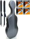 Carbon Mac ( カーボンマック ) CFC-2S サテン シルバー S-SLV チェロケース 4/4 ハードケース cello hard cases Dominant satin silver セット 北海道 沖縄 離島 代引き 同梱不可