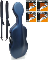 Carbon Mac ( カーボンマック ) CFC-2S サテン ブルー S-BLU チェロケース 4/4 cello hard cases Dominant satin blue 青色 セット　北海道 沖縄 離島 代引き 同梱不可