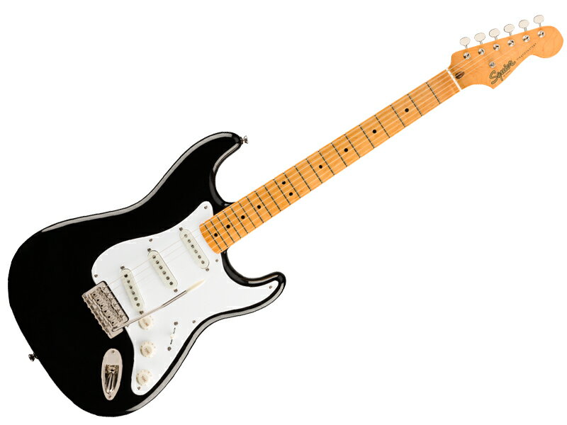 SQUIER ( スクワイヤー ) Classic Vibe 50s Stratocaster Black ストラトキャスター エレキギター by フェンダー【春特価！ピック20枚プレゼント 】