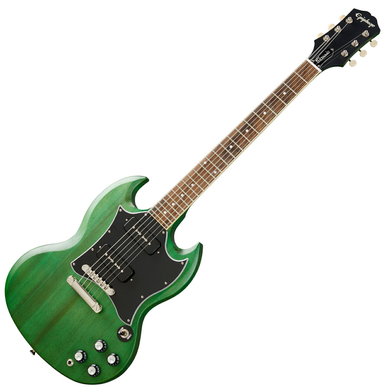 Epiphone ( エピフォン ) SG Classic Worn P-90s Worn Inverness Green SG クラシック エレキギター by ギブソン【春特価！ピック20枚プレゼント 】