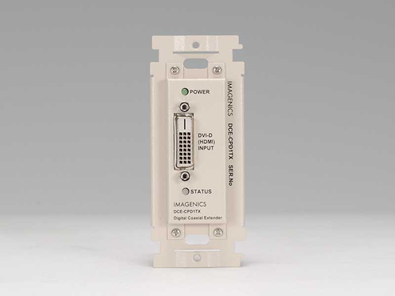 IMAGENICS イメージニクス DCE-CPD1TX ◆ DVIコネクタ仕様 信号同軸延長器 送信器(壁プレート型)【4月24日時点 在庫あり 】 ［ 映像 音声関連機器 ］