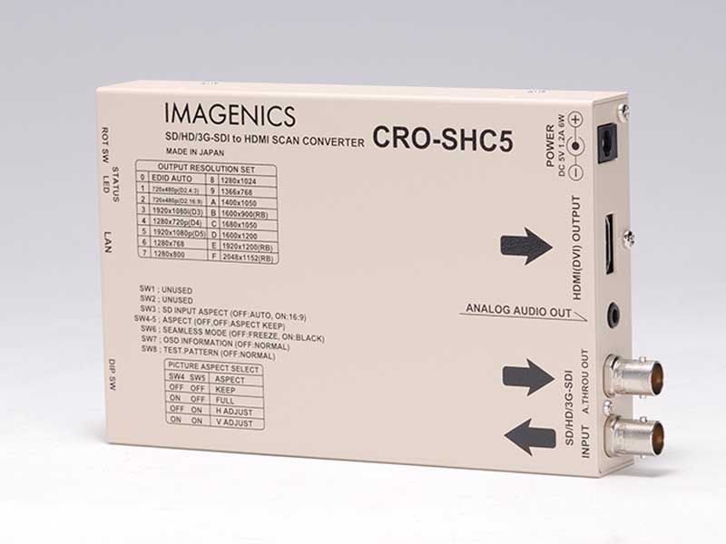 IMAGENICS ( イメージニクス ) CRO-SHC5 ◆ SD/HD/3G-SDI to HDMI変換器(スキャコン付き)【5月8日時点、在庫あり 】 ［ 映像・音声関連機器 ］