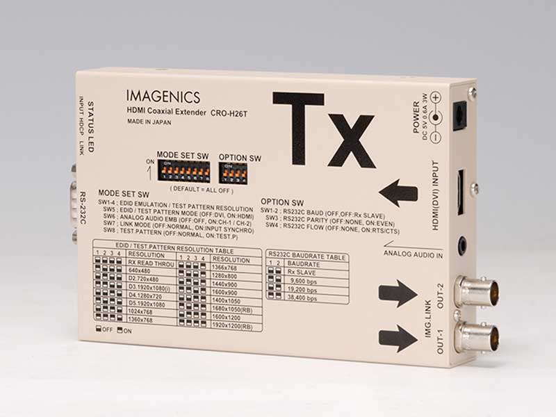 IMAGENICS イメージニクス CRO-H26T ◆ HDMI 信号同軸延長器・送信器【2月20日時点、在庫あり 】 ［ 映像・音声関連機器 ］