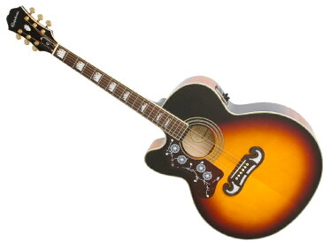 Epiphone ( エピフォン ) J-200EC Studio Left-handed VS 【左用 アコースティック エレアコ レフトハンドモデル 】【決算特価！ ピック20枚セットプレゼント 】