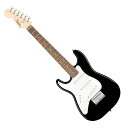 SQUIER ( スクワイヤー ) Mini Stratocaster Left-Handed BLK レフトハンド ミニ ストラトキャスター 左用 エレキギター 【春特価！ピック20枚プレゼント 】