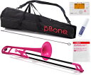 PINSTRUMENTS PBONE1PNK トロンボーン ピンク P-BONE プラスチック テナートロンボーン PLASTIC TROMBONE pink 細管 Pボーン セット C　北海道 沖縄 離島不可