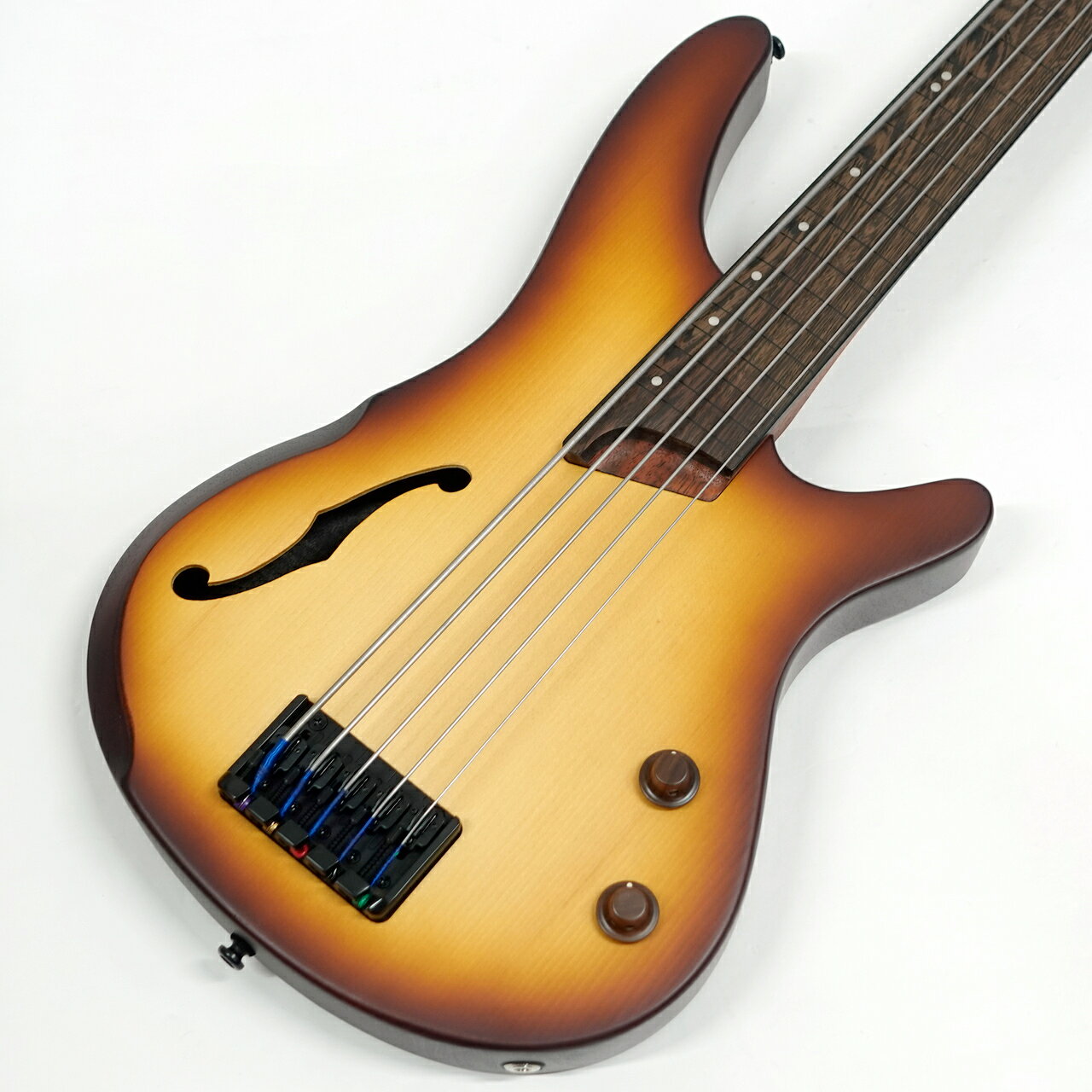 Ibanez アイバニーズ SRH505F NNF フレットレス 5弦ベース Natural Browned Burst ...