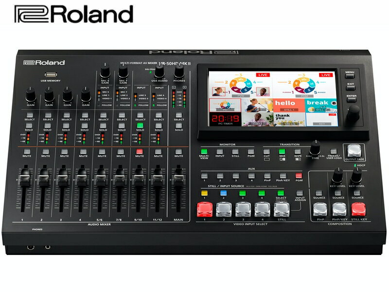 Roland ( ローランド ) VR-50HDMK2 ◆ イベント・ライブ配信向け AVミキサーのフラグシップ・モデル【代金引換 不可 】 ［ 映像・音声関連機器 ］