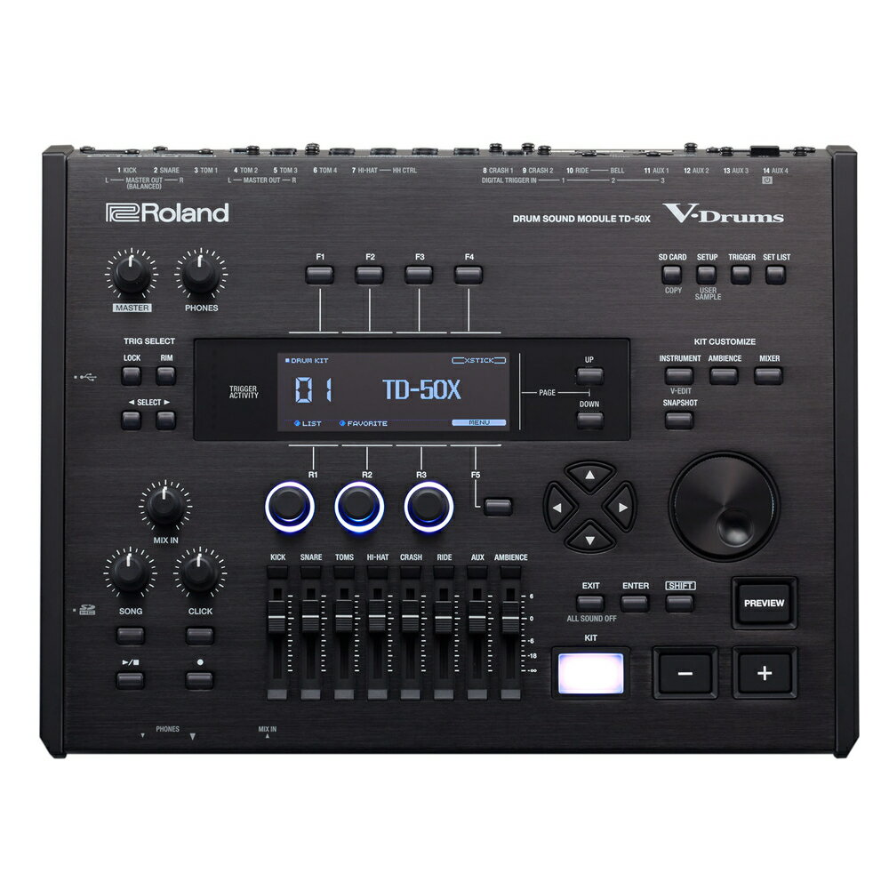 Roland ( ローランド ) 1台即納可能 TD-50X Sound Module V-Drums 電子ドラム エレドラ 音源【TD-50X】【在庫有り 】 ドラム 音源 最高峰 TD50 宅録 レコーディング ステージ