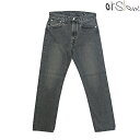 orSlow　オアスロウ Mens IVY FIT DENIM 107 BLACK DENIM STONE アイビーフィット　デニム　01-0107W-D61S Black Denim Stone Wash 日本製