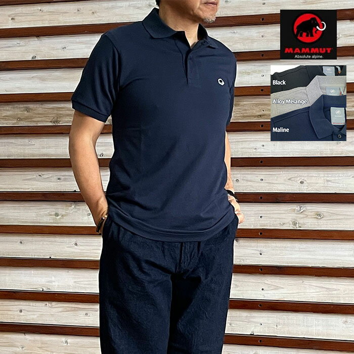 樂天商城 - MAMMUT マムート マトリクス ポロ シャツ アジアンフィット Matrix Polo Shirt AF Men 速乾 Black Marine 1017-00402