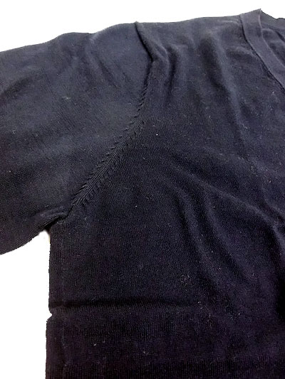 arbre ARBRE アルブル【SALE40%OFF】CANDIDUM 16G Super fine-gauge Knit Cardigan 綿ニットカーディガン　女性Navy ネイビー　arbre 送料無料