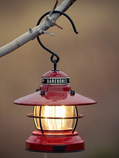 ベアボーンズリビング Barebones Living ミニエジソンランタンLED 携帯ランタン レッド　カッパー　アンティークブロンズ通販格安セール情報　楽天　通販