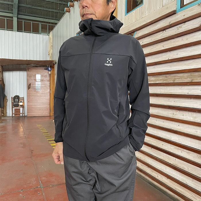 HAGLOFS ホグロフス 国内正規品 Moran Softshell Hood モラン ソフトシェル フード ブラック