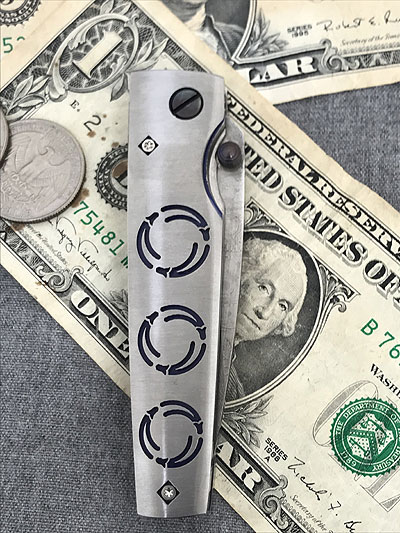 MCUSTA　エムカスタ MC0095D ステンレスハンドル　ライナーロック　ダマスカス鋼　廃盤希少ナイフ通販格安セール情報　楽天　通販