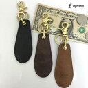 esperanto　エスペラント ESP6687 真鍮プレート入りレザー靴ベラ　PUEBLO LEATHER SHOEHORN KEY HOLDER