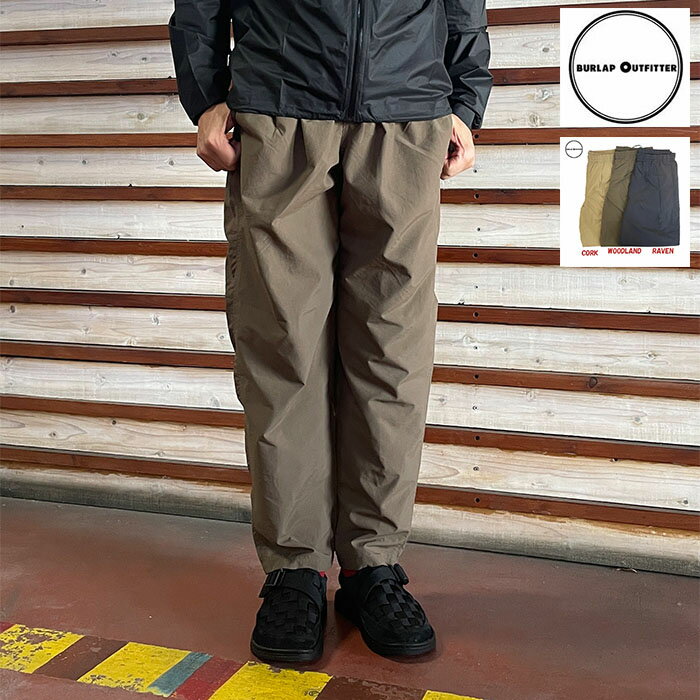 樂天商城 - BURLAP OUTFITTER バーラップアウトフィッタートラックパンツ　BO060126 TRACK PANT イージーパンツ Raven Woodland Cork