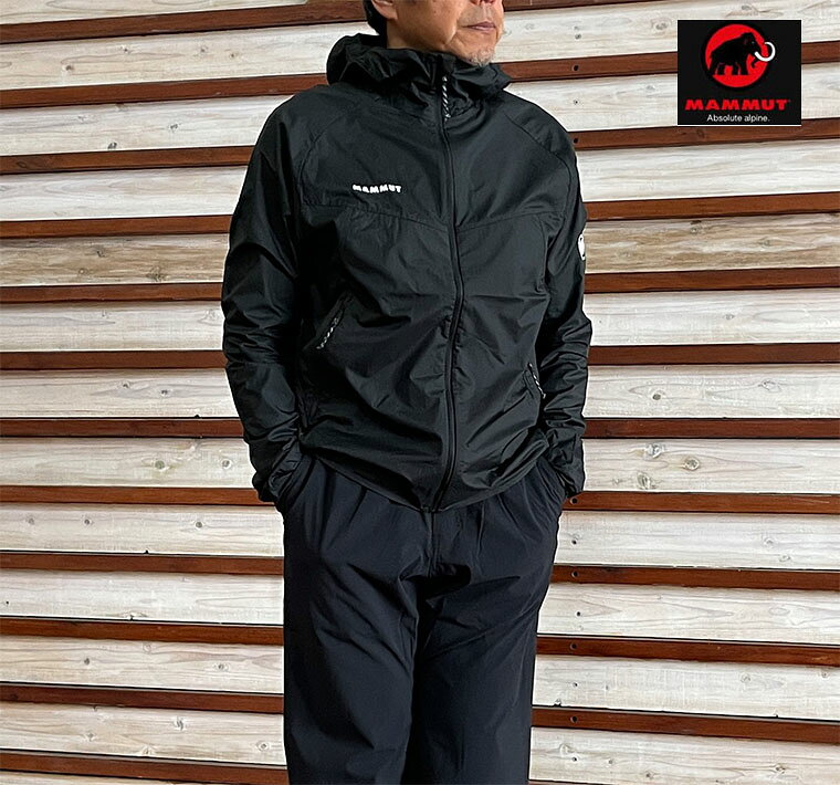 Rakuten - MAMMUT マムート 国内正規品 コンベイ ウィンドブレーカー フーデッド ジャケット アジアンフィット Convey WB Hooded Jacket Black 1012-00530