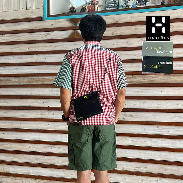 HAGLOFS Haglofs ホグロフス フラット アクセサリー バッグ Flat accessory bag サコッシュ 国内正規品 DewGreen TrueBlack 608419