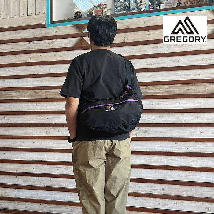 GREGORY グレゴリー CLASSIC SATCHEL M サッチェルM 13L ショルダーバッグ BlackPurple ブラックパープル 国内正規品 154503A769