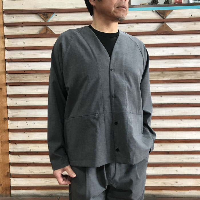 MANUAL ALPHABET マニュアルアルファベット MA-J-336 ESSENTIALS CARDIGAN エッセンシャルズカーディガン Grey 日本製