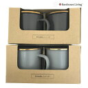 ベアボーンズリビング【SALE20%OFF】BarebonesLiving エナメルカップ マグカップ 2個セット チャコール ストーングレー