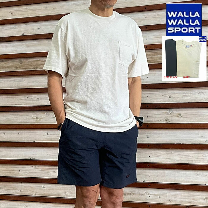 WALLA WALLA SPORT ワラワラスポーツ バーズアイメッシュポケットT BIRDSEYE MESH POCKET TEE　アメリカ製
