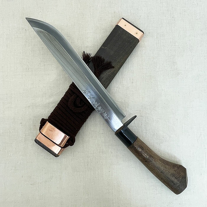 Rakuten - 松本正忠作 名工オリジナル鍛造剣ナタ　240MM 塗り仕様 南国土佐鍛冶　 青紙鍛造剣鉈