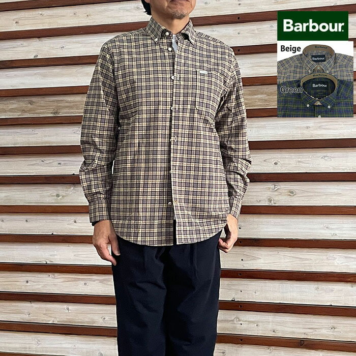 樂天商城 - BARBOUR Barbour バブアーボタンダウンシャツ Lomond タータン チェック カジュアルシャツ 国内正規品 Green Beige 251MSH5774
