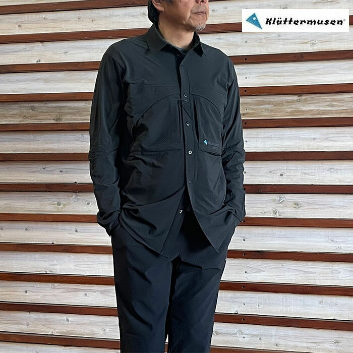 Rakuten - KLATTERMUSEN クレッタルムーセン バロロングスリーヴシャツメンズ　Black ブラック国内正規品　KM10597