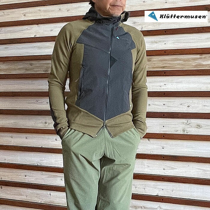 Rakuten - KLATTERMUSEN クレッタルムーセン フギンジップフーディミッドレイヤー Hugin Zip Hoodie OliveRaven KM-20681M21 国内正規品