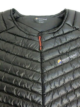 【SALE】MONTANE モンテイン スターライトプルオン ノーカラーダウンジャケット　インナーダウンジャケット　Black　ブラック