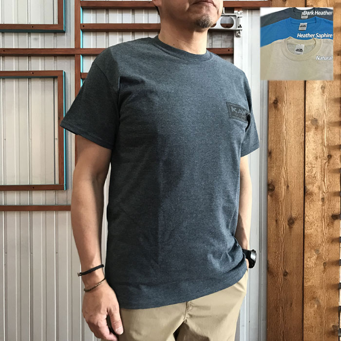 KAVU カブー  Stamp Tee スタンプTee シャツ　Natural Dark Heather Heather Sapphire