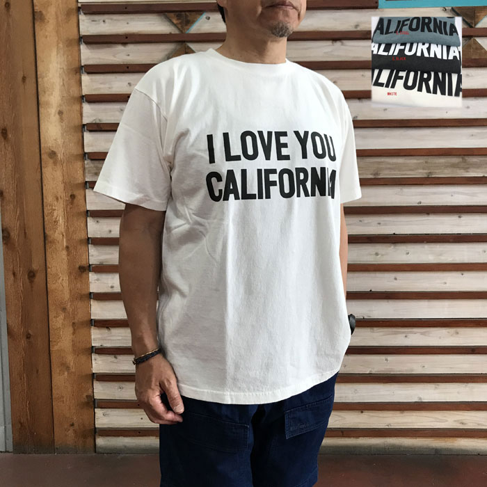 FUNG ファング【SALE】 I LOVE YOU CALIFORNIA　アイラブユーカリフォルニアピグメントT シャツ　S.STEEL S.BLACK WHITE